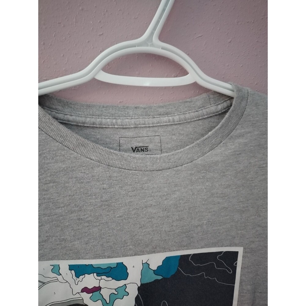 Vans Off the Wall Original T Shirt Classic Floral Paint by Number Size Medium - Picture 4 of 9